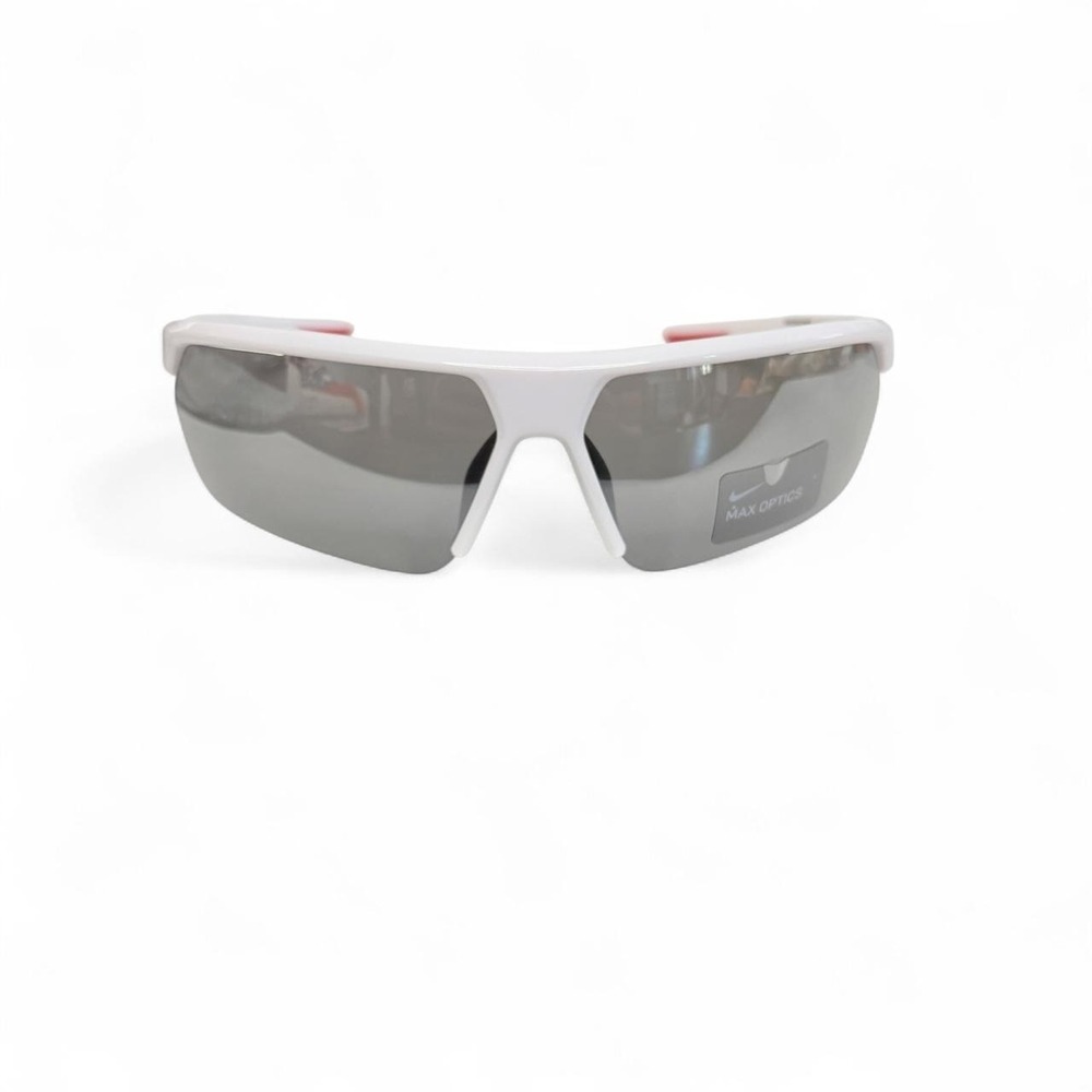 Nike golf Gale Force Sunglasses White Silver Mirror Gorpcore Sport Shield Wrap
